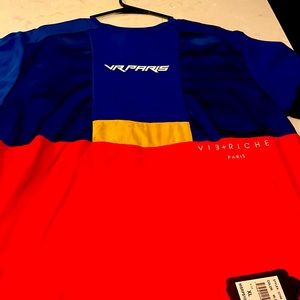 VIE+RICHE PARIS MENS COLOR BLOCK SHIRT